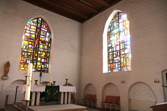 Innenansicht der St.-Marien-Kirche Sandesneben