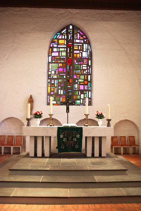 Der Altar der St.-Marien-Kirche Sandesneben